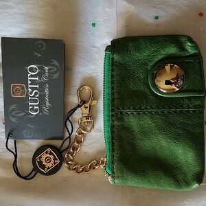 GUSTTO LEATHER WALLET/KEY RING/COIN POUCH
